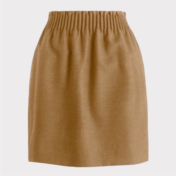 J. Crew Wool Blend Paperbag Waist Sidewalk Mini Skirt - 4 - Picture 2 of 10